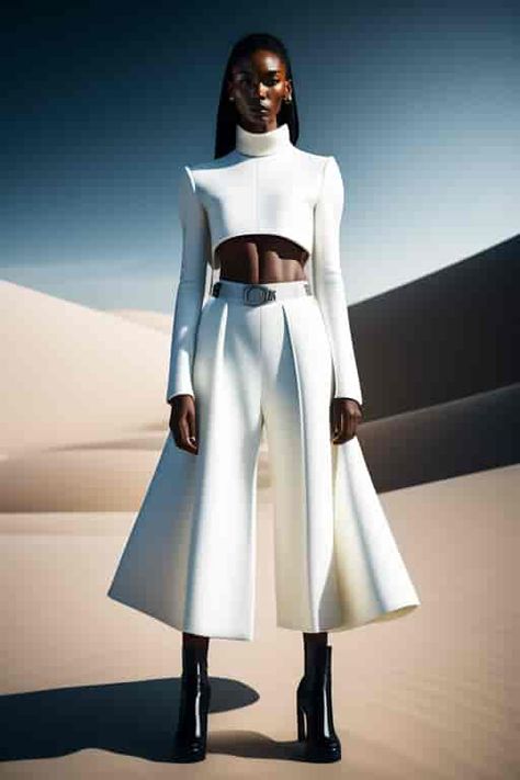 Lexica - Image similarity search results Futuristic Female Fashion, High Fashion Poses Editorial, Futuristic White Outfit, White Futuristic Outfit, Futuristic Design Fashion, Futuristic Outfit Ideas, Futuristic Outfits Women, Future Fashion Women, Structured Clothing