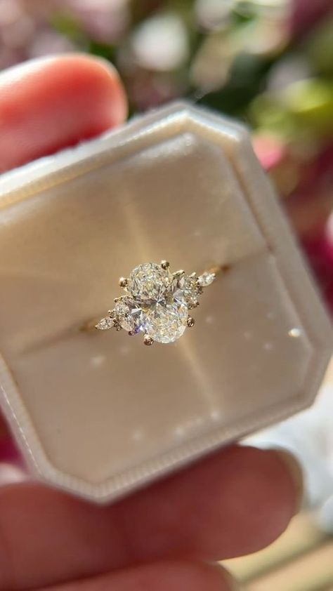 hellolovelyliving-lifestyle-wedding-engagement-ring-bride-diamond-proposal Gold Aesthetic Jewelry, Engagement Ring Simple, Pretty Engagement Rings, Dream Wedding Ring, Cute Engagement Rings, Future Engagement Rings, Aesthetic Jewelry, Gold Aesthetic, Oval Engagement