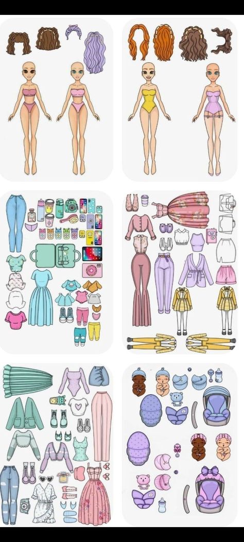 Charming Paper Doll Templates for DIY Craft Projects Kate Made Doll, Barbie Paper Dolls Printable Free, Katemade Paper Doll, Kate Made Paper Doll, Paper Doll Accessories, Paper Doll Costume, Portret Feminin, Foamiran Flowers, Doll Backgrounds