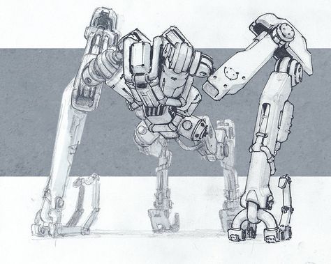 Mech Sketch, Nikolay Georgiev on ArtStation at https://www.artstation.com/artwork/mngY Sci Fi Comic Art, Mech Sketch, Robot Design Sketch, Bat Skeleton, Animation Anime, Mechanical Art, Cool Robots, Arte Robot, Art Animation