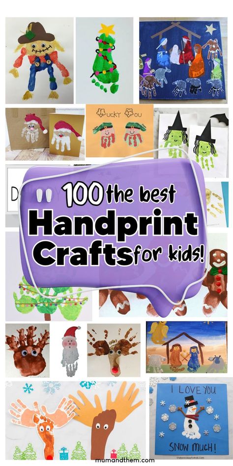 handprint crafts Christmas Crafts With Handprints, Crafts With Handprints, Handprint Crafts Christmas, Kids Christmas Canvas, Holiday Handprint Crafts, Kids Christmas Painting, Holiday Handprint Art, Handprint And Footprint Crafts, Handprint Art Christmas