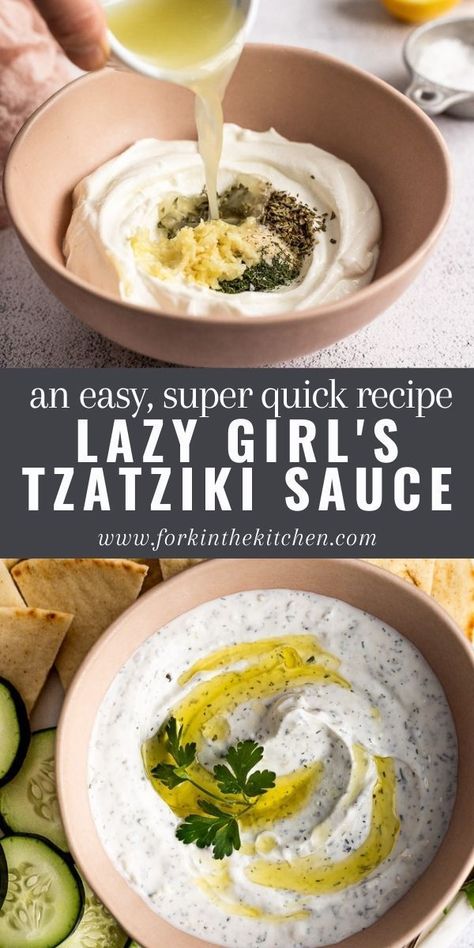 Tzatziki Sauce Recipe Greek Yogurt, Tzatziki Sauce Easy, Easy Tzatziki Sauce, Easy Tzatziki, Greek Sauce, Greek Yogurt Sauce, Tzatziki Sauce Recipe, Homemade Tzatziki, Greek Yogurt Recipes