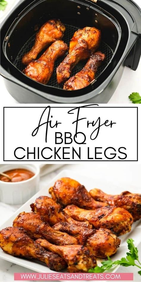 Bbq Chicken Leg Quarters, Bbq Chicken Leg, Air Fryer Bbq Chicken, Low Carb Bbq Sauce, Fried Chicken Drumsticks, Bbq Chicken Legs, Leg Quarters, Chicken Leg Quarters, Chicken Leg Recipes