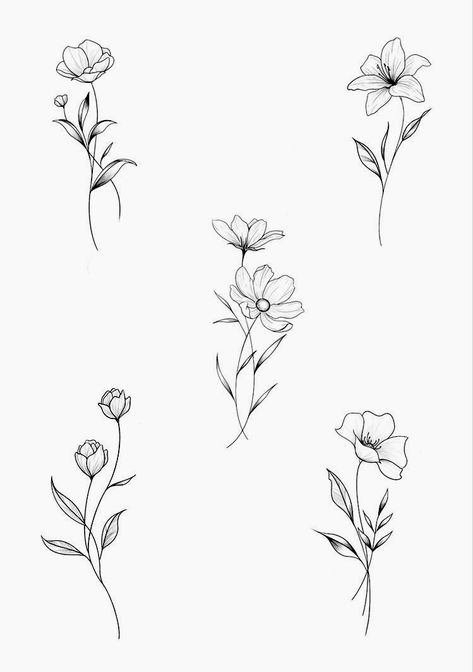 Flowers Finger Tattoo, Delicate Small Flower Tattoo, Simple Flower Hand Tattoo, Finger Tattoo Floral, Small Floral Fine Line Tattoo, Primrose Fine Line Tattoo, Fine Line Single Flower Tattoo, Dainty Flowers Tattoos, Simple Fine Line Flower Tattoo