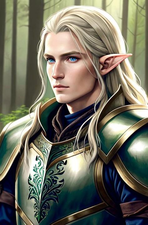 Elf King Fantasy Art, High Elves Dnd, Tolkien Collection, Seelie Court, Elven Queen, Dnd Elves, Male Elf, Lotr Elves, Elf King