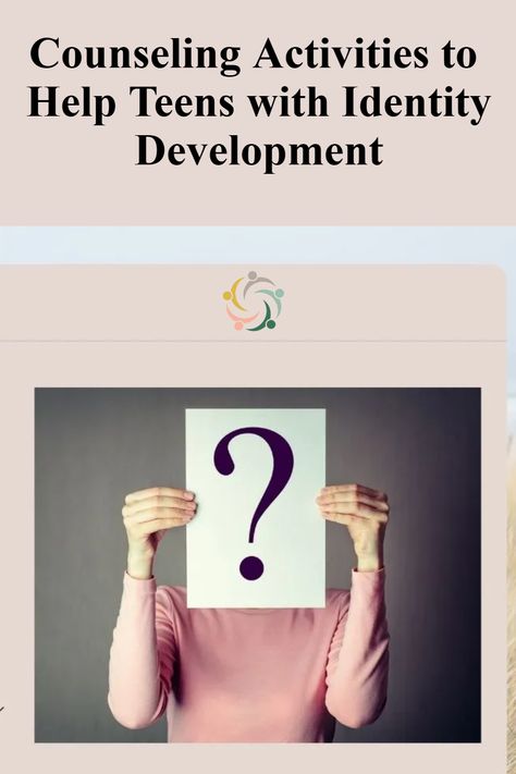 Value Education Activities, Gender Identity Therapy Activities, Counseling Activities For Middle School, Self Love Activities For Groups, Teenage Counselling, Self Identity Activities, Self Love Activities For Teens, Teen Counseling Activities, Teen Therapy Activities Mental Health