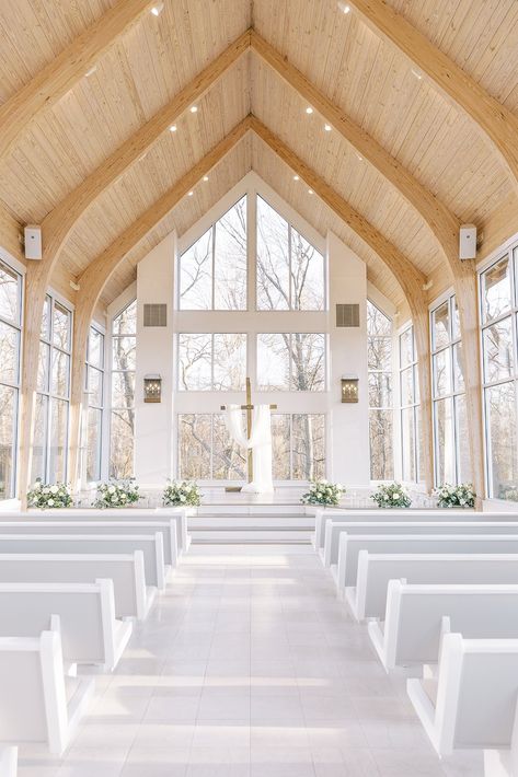 Wedding Venues Farmhouse, Wedding Venue Styles, Non Denominational Wedding Ceremony, Mildred B Cooper Chapel Wedding, Wedding Chapel Flowers, Classic Wedding Timeless Classy, Chapel South Carolina, Chapel Wedding Decor, Chapel Wedding Decorations