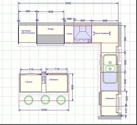 Kitchen Dimensions: Useful Kitchen Design Measurements 1 Kitchen Dimensions Small Kitchen Blueprints, Kitchen Layouts With Island Floorplan, Closed Kitchen Floor Plans, Kitchen Blueprints, Kitchen Floorplan, Small Kitchen Floor Plans, Small Kitchen Remodel Ideas, Kitchen Remodel Plans, Kitchen Layouts With Island