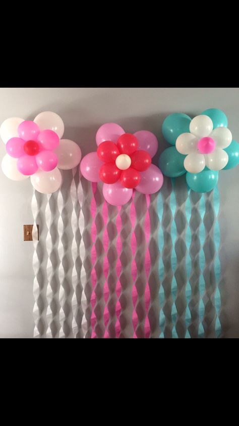 Birthday Decorations At Home, Simple Birthday Decorations, Girl Birthday Decorations, Diy Balloon Decorations, Birthday Balloon Decorations, Diy Birthday Decorations, Balloon Diy, Balloon Decorations Party, Ideas Party