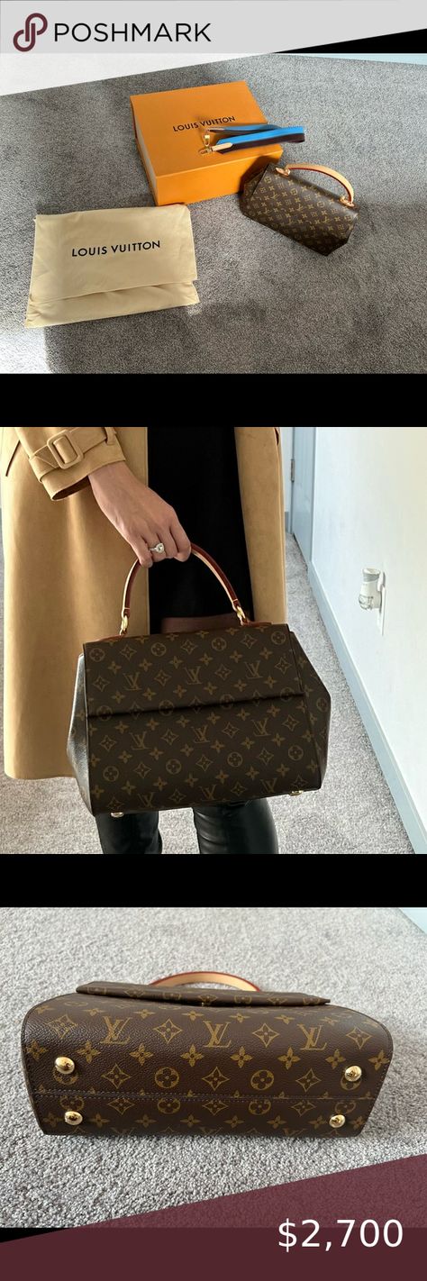 Authentic Louis Vuitton Cluny MM Bag Handbags, Louis Vuitton Handbags, Louis Vuitton, Louis Vuitton Cluny, Vuitton Handbags, Authentic Louis Vuitton, A Box, 7 Inches, Like New