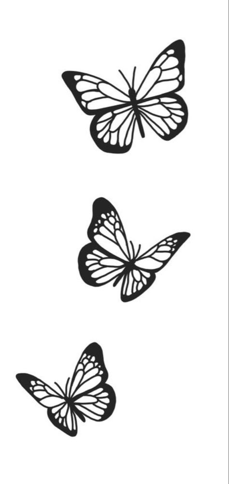 Easy Drawings Of Butterflies, Small Butterfly Stencil Tattoo, Neck Tattoos Women Stencil, 999 Butterfly Tattoo, Simple Butterfly Drawing Outline, Butterfly Tattoo Easy, Small Butterfly Drawing, Butterfly Tattoo Stencil Simple, Easy Butterfly Tattoo