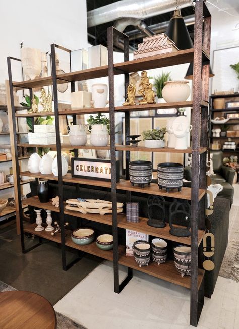 Wood shelving units