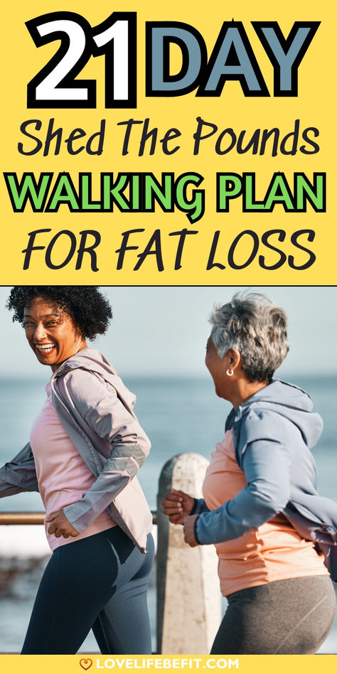 image showing two overweight women walking for weight loss Loose Weight Walking, Flat Belly Workout Fast, Walk The Weight Off, Advanced Workout Routine, Walking Workouts, Walking Challenge, Weights For Beginners, Walking Plan, Fat Loss Plan