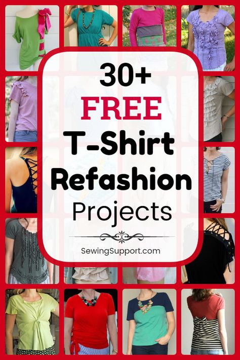 T Shirt Refashion, Diy Clothes Tops, Tee Shirts Diy, Shirt Transformation, T Shirt Upcycle, Shirt Makeover, Mens Shirt Refashion, Diy Sewing Tutorials, Diy Clothes Refashion