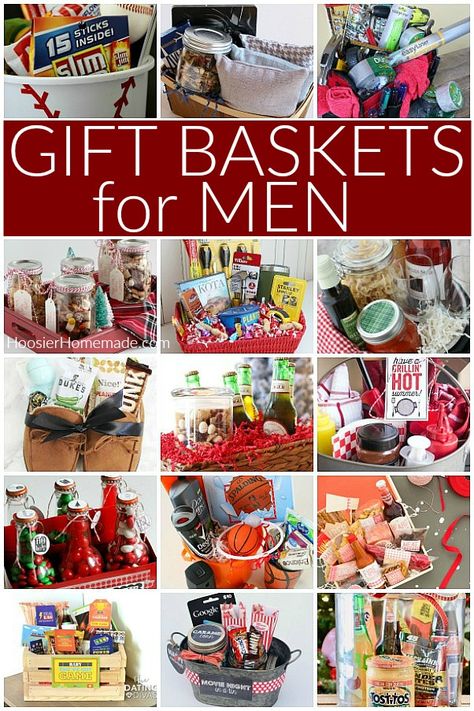 Homemade Gift Baskets, Christmas Gift Baskets Diy, Gift Baskets For Him, Raffle Basket, Baskets For Men, Gift Baskets For Men, Birthday Basket, Raffle Baskets, Christmas Gift Basket Ideas