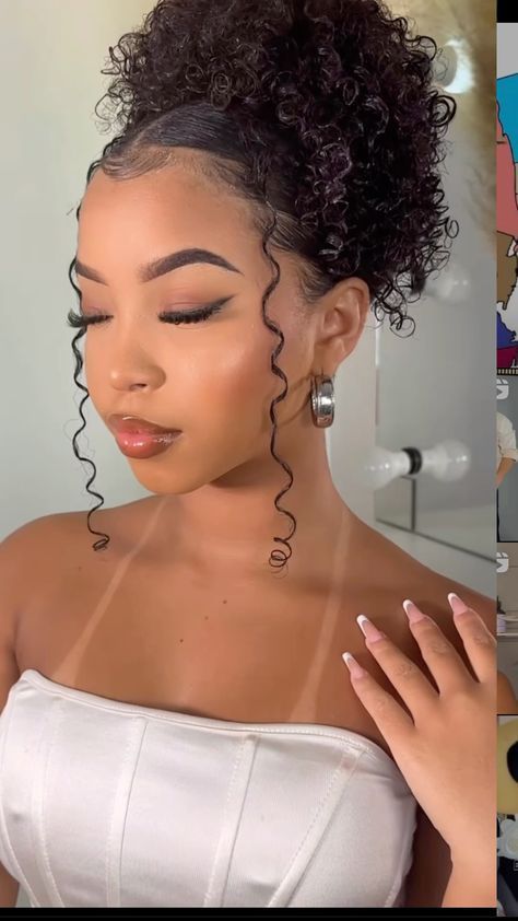 High Curly Hairstyles, Natural Hair Prom Hairstyles Curly, Prom Hairstyles For Coily Hair, Natural Hairstyles For Black Women Professional, Black Hairstyles Short Natural, Afro Prom Hairstyles, Natural Short Curly Hairstyles Black, Naturally Curly Hairstyles Black Women, Natural Curly Hairstyles Short Hair