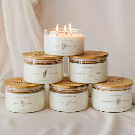 Hand Poured Candles, Candle Small Business, Candle Marketing, Small Business Products, Vanilla Candles, Soya Mumu, Candle Fragrance, Diy Candles Scented, Candles Photography