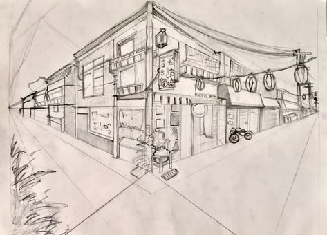 2 Point Perspective Drawing from Tokyo 2 Perspective Drawing, 3 Point Perspective, 2 Point Perspective, Point Perspective, Perspective Drawing, Architectural Drawings, Free Products, Next Level, The Next