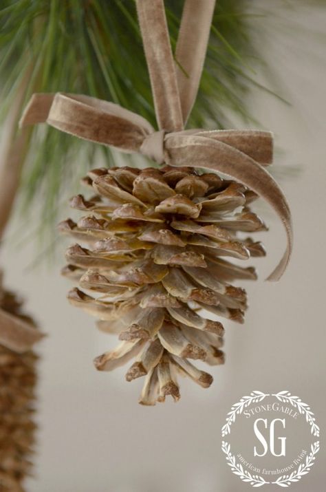 Simple Christmas Tree Decorations, Christmas Crafts Diy Kids, Ideas Decoracion Navidad, Christmas Decoration Diy, Diy Project Ideas, Christmas Pine Cones, Vintage Christmas Crafts, Diy Pinecone, Christmas Crafts For Adults