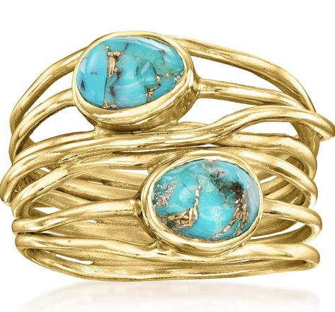 Turquoise Stone Rings, Unique Turquoise Jewelry, Modern Turquoise Jewelry, Turquoise And Gold Jewelry, Gold Turquoise Jewelry, Vintage Turquoise Jewelry Rings, Teal Jewelry, Nick Nacks, Large Turquoise Ring