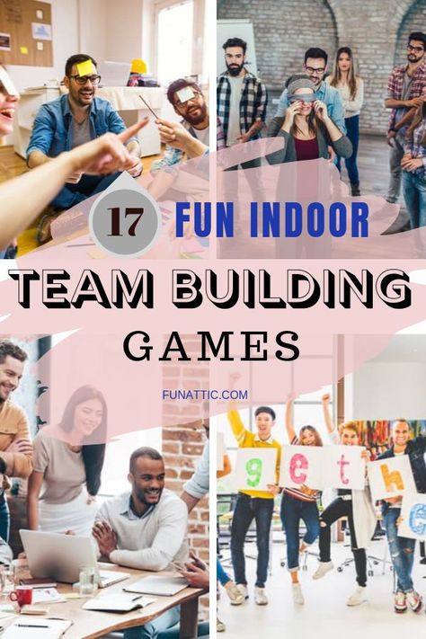 Looking for fun team-building games to play indoors? You're in luck! Here you will find an ultimate guide to group teamwork games perfect for all ages. Give them a try! #IndoorTeamBuildingGamesForKids #IndoorTeamBuildingGamesForWork Meeting Activities Team Building, Camp Team Building Activities, Game For Team Building, Group Building Activities Teamwork, Retreat Activities Team Building, Games For Team Building At Work, Ice Breaker Ideas Team Building, Fun Meeting Games, Team Building For High School Students