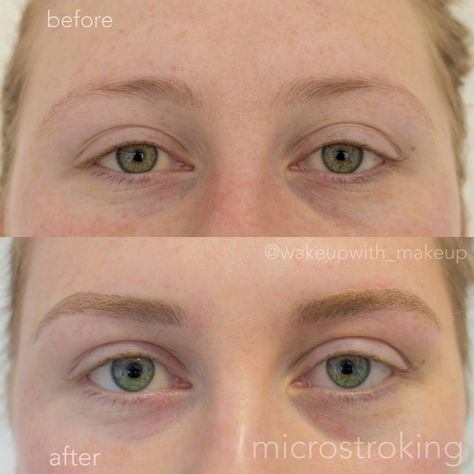 Brown Eyebrows Blonde Hair, Blonde Microblading, Makeup For Eyebrows, Cosmetic Tattoo Eyebrows, Eyebrow Images, Permanent Brows, Mircoblading Eyebrows, Combo Brows, Tattoo Eyebrows