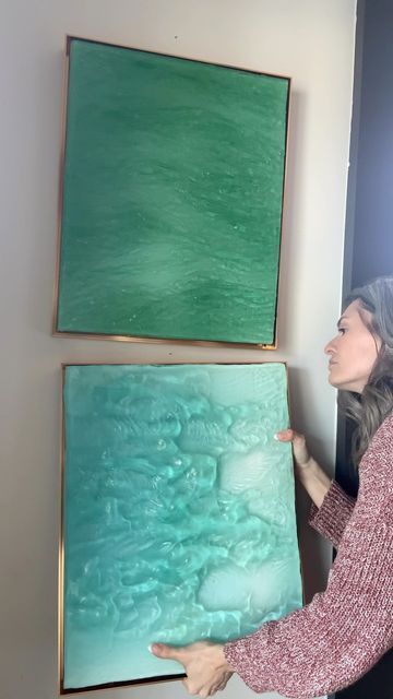 Amy Marcy | Water Art on Instagram: "Water for your walls ✨ (and mine)! Making this art from resin & my hand made molds definitely sparks joy and is a fulfillment of a dream for sure. New sculptures available April 15th—make sure you’re subscribed (link in bio) to shop the collection early ✨ . . . #moderncoastal #sculpturalart #wallsculpture #sculptureartist #sculpturalartist #resinsculpture #resinocean #coastalmodern #coastalminimalism #coastalliving #coastaldecor #coastalstyle #coastalinter Water Sculpture, Coastal Modern, Commissioned Artwork, Resin Sculpture, Water Art, Modern Coastal, Coastal Interiors, Coastal Style, Diy Wall Art