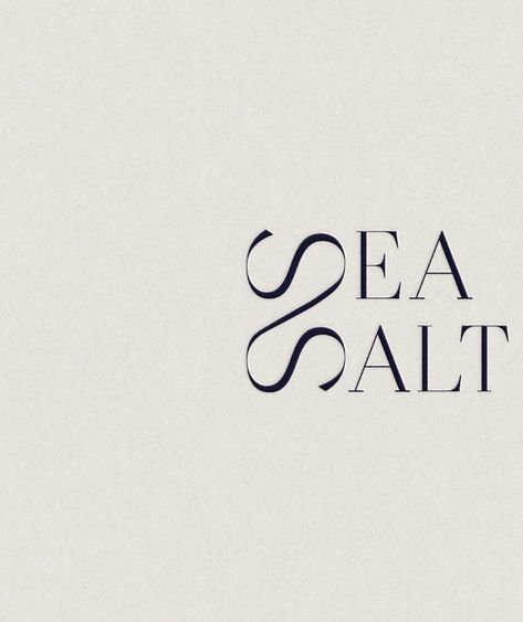 Brand identity and product packaging design for Sea Salt 🌊 classic branding design, minimal branding, logo design, brand design, branding design logo, skincare branding design ideas, skincare branding logo #branding #branddesign #brandidentity #logo #logodesign #brandinspiration #packaging Sea Shell Logo Design, Soul Logo Design Ideas, Logo Icon Ideas, Sea Design Graphic, Natural Logo Design Inspiration, Sea Logo Design Ideas, Minimal Package Design, Luxury Brand Design Inspiration, Wave Logo Design Ideas