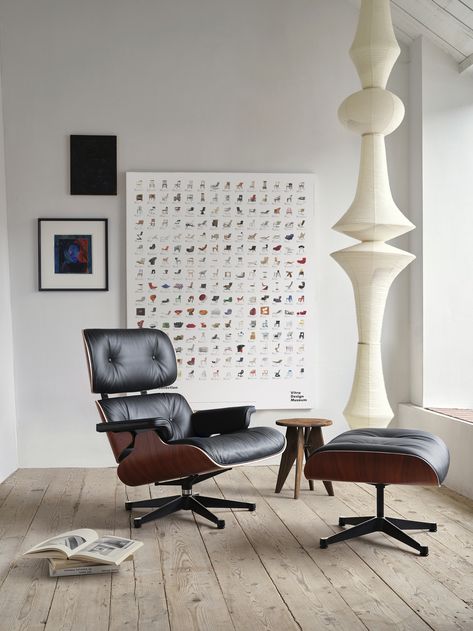 Charles And Ray Eames Furniture, Eames Lounge Chair And Ottoman, Isamu Noguchi Furniture, Eames Lounge Chair Living Room, Lounge Chair Eames, Charles Eames Chair, Vitra Lounge Chair, Charles Eames Lounge Chair, Famous Furniture