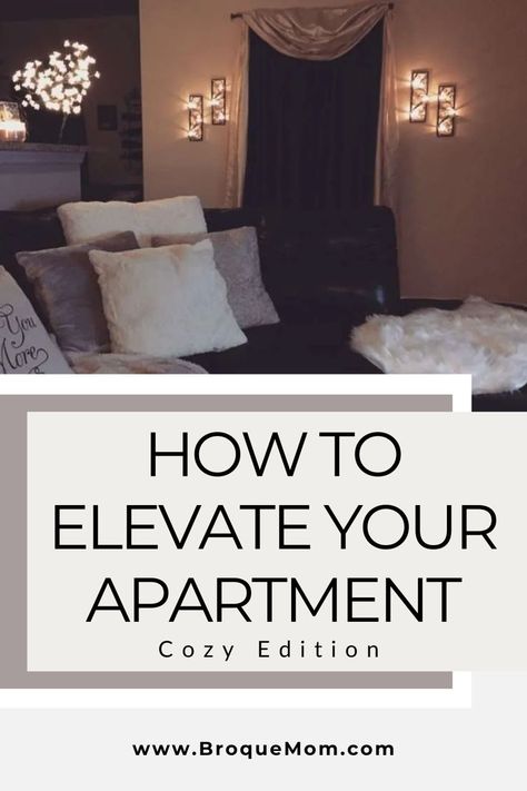 How to elevate your apartment decor Decorate New Apartment, Indoor Decorating Ideas Home, How To Make A Small Apartment Cozy, Chic Living Room Decor Small Apartments, How To Make Your Space Cozy, Decorate Townhouse Ideas, Small Apartment Organization Living Room, Simple Apartment Aesthetic Living Room, Make Apartment Cozy