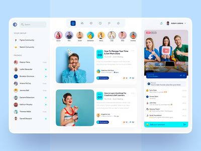 Social App Design, Web And App Design, Desain Ui, Social Web, Ui Design Website, Dashboard Ui, Web Ui Design, App Design Inspiration, Application Design