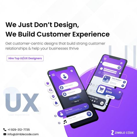 Are you looking to hire experience #designers for your website or mobile app? Zimblecode is the perfect choice when it comes to hiring a designer for your digital product. As a leading #UIUXDesignCompany, we ensure that our clients get a unique design that can enhance productivity and ROI. Get in touch with us! Reach out to us at +1 929-312-7735 or email us at info@zimblecode.com📧 App Development Design, Ui Design Principles, Mobile Website Design, Website Banner Design, Mobile App Design Inspiration, Mobile Web Design, Social Media Advertising Design, App Design Inspiration, Photo Editing Apps