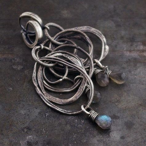 Silver Circle Earrings, Oxidized Silver Earrings, Labradorite Earrings, Sterling Silver Jewelry Handmade, Handmade Jewelry Gift, Sterling Silver Hoop Earrings, Modern Earrings, Oxidized Sterling Silver, Circle Earrings