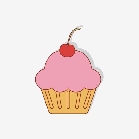 Cupcake Cartoon Cute, Cupcake Clipart Cute, Cupcake Cakes Drawing, Cupcake Cute Drawing, Cupcake Pictures Image, Cupcake Illustration Cute, Cute Cupcake Drawing, Cupcake Cartoon, Cupcake Clip Art