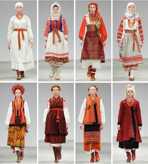 Photo: Bohdan Poshyvailo for Vytoky Project (modern Ukrainian designers inspired by traditional culture and a selection of historical costumes. Vytoky collaborates with museums and collectors such as the Centre for the History of Costume and the Ivan Honchar Museum) Ukrainian Clothing, Social Experiment, Folk Clothing, Folk Dresses, Folk Fashion, Russian Fashion, Traditional Fashion, Historical Costume, Folk Costume