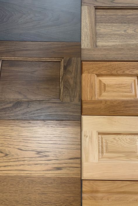 What Wood Species Should I Choose for my Cabinets? Cabinet Stain Colors, Natural Wood Kitchen Cabinets, Hickory Kitchen Cabinets, Hickory Kitchen, Alder Cabinets, Stained Kitchen Cabinets, Hickory Cabinets, Light Wood Kitchens, White Oak Kitchen