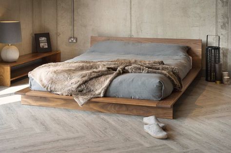 Japanese Style Bed, Low Platform Bed, Japanese Bed, Floor Bed Frame, Diy Platform Bed, Solid Wood Bed Frame, Low Bed, Diy Bed Frame, Solid Wood Platform Bed