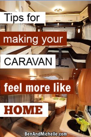 Making your caravan interior more homely means that you can enjoy the time that you're travelling in your caravan, without feeling like a visitor in your own space. These tips for making your caravan interior more like home are simple and easy and will have you relaxing in your own haven quickly. #caravaninterior #caravanaustralia Living In Caravan, Touring Caravan Hacks, Caravan Set Up, Caravan Must Haves, Caravan Decor Ideas, Small Caravan Interior Ideas, Touring Caravan Interior Ideas, Caravan Decorating Ideas, Touring Caravan Makeover