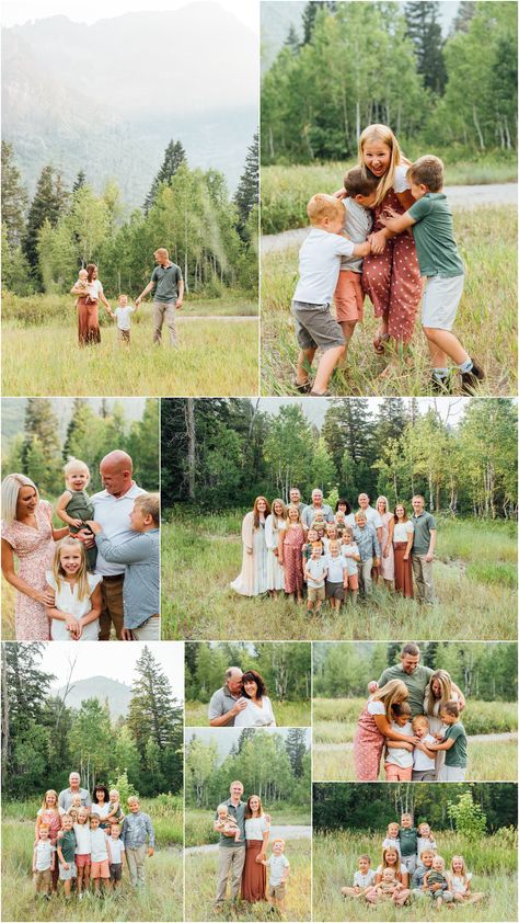 Family Photo Extended, Family Photos 8 People, Big Family Photoshoot Ideas Group Poses, Family Photos By Water, Natural Family Photos, Extended Family Pictures Poses, Generational Family Photos, Full Family Photoshoot, Multi Generation Family Pictures