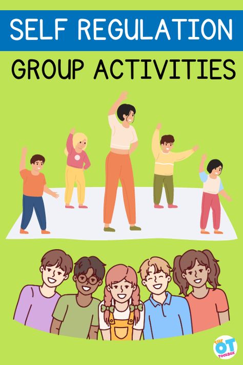 Perfect for classrooms and therapy groups, this blog post offers fun and effective strategies to enhance self-regulation skills in children. Explore sensory activities, mindful games, and more to create a focused and calm learning environment. Check out our post for innovative ideas and printable resources. #SelfRegulation #KidsActivities #ClassroomFun" Group Activities For Kids, Social Group Activities, Self Regulation Activities, Regulation Activities, Emotional Regulation Activities, Playgroup Activities, Group Therapy Activities, Zones Of Regulation, Kids Building