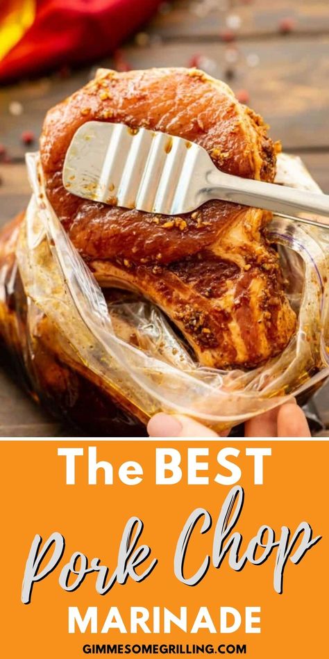 Grilled Pork Chops Boneless, Grilling Thick Pork Chops, Pork Chops Marinade, Thick Cut Pork Chop Recipes, Center Cut Pork Chop Recipes, Thick Pork Chop Recipe, Easy Pork Chop Marinade, Best Pork Chop Marinade, Marinated Pork Chops Grilled