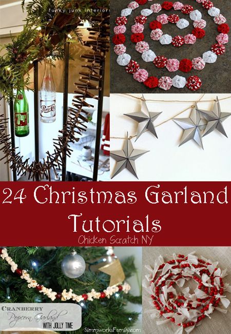 DIY Christmas Garland Tutorials garland from all those canning jar lids Holiday Garland, Diy Christmas Garland, Christmas Garlands, Holiday Garlands, Diy Garland, Noel Christmas, Christmas Love, Country Christmas, Homemade Christmas