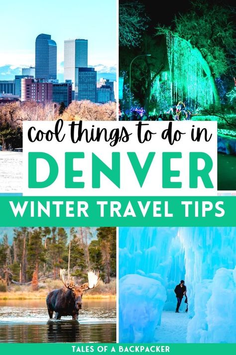 Winter in Denver travel guide: Don't miss our top tips for the best things to do in Denver in the winter! We've brought together some epic winter activities in Denver Colorado for you to enjoy. We'll help you to plan a fabulous Winter trip to Denver, including tips for visiting Denver in December, January and February #wintertraveltips #wintervacation Denver In Winter, Denver Colorado Vacation, Denver Travel Guide, Denver Things To Do, Day Trips From Denver, Weekend In Denver, Denver Activities, Denver Vacation, Things To Do In Denver