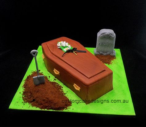 Coffin Casket Cake