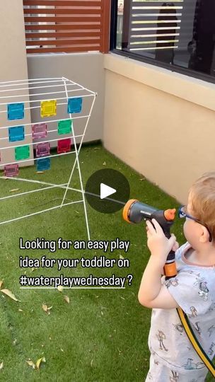 299K views · 8.6K reactions | It’s #waterplaywednesday time 💦💦💦

I absolutely love this simple NO MESS outdoor play idea #greentimegoals

Grab some magnetic tiles, we used @connetix_tiles your clothes airer and of course a hose! No hose grab a spray bottle - it will be harder but it will still get the job done!

The further away your little one stands the harder it is! From both a water pressure and an aiming perspective. 

You can 
🔆make patterns
🌈try to aim for certain colours
1️⃣draw shapes or animals or numbers on your tiles

The games are endless. Plus the garden gets a good water too.

Tag a friend who needs some #waterplay in their life today!

📸 by @preparedforcare 

#toddlerplay #toddlerplayideas #toddlerlife #toddleractivities #toddlerfinemotorskills #toddlersensory #toddle Outdoor Games For Toddlers, Connetix Tiles, Toddler Outdoor, Children Activities, Toddler Sensory, Magnetic Tiles, Basic Skills, Games For Toddlers, Toddler Play