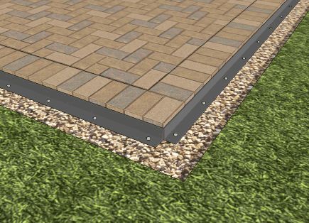 How to install a paver patio #8 Patio Paver Ideas, Backyard Stone, Paver Ideas, Small Patio Ideas, Paver Edging, Driveway Pavers, Patio Edging, Diy Patio Pavers, Brick Paver Patio