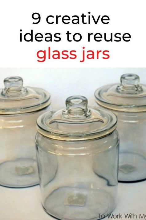 Decorating With Glass Containers, How To Decorate Apothecary Jars Ideas, Glass Cookie Jar Decorating Ideas, Gallon Jar Ideas, Ideas For Jars Decorating, Gluing Glass To Glass Ideas, Reusing Jars Ideas, Things To Put In Jars For Decoration, Large Bottle Decor Glass Jars