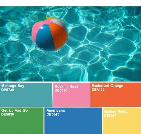 Pool party, anyone? Our second palette is inspired by those playful days at the pool. An essential summer pastime, pool parties rock pinks from beach balls to flamingo floats and poolside drinks. The pinks at pool parties are often vibrant, punchy and fun. #myDEcolor #DEColorjourney​ #Pinkaesthetic​ #Pinkpinkpink​ #ColorInspiration​ #Summercolorscheme Poolside Drinks, Flamingo Float, Beach Balls, Pool Colors, Pink Palette, Dunn Edwards, Party Rock, Dunn Edwards Paint, Spring Pastels