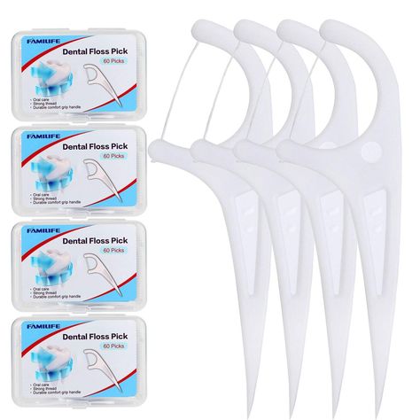 Dental Floss Picks, Floss Picks, Teeth Care, Dental Floss, Messina, Grooming Kit, Personal Hygiene, Tooth Decay, Fda Approved