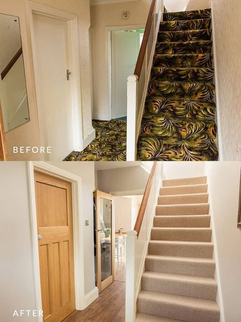 We know…we should have kept the carpet… Fifi Mcgee, Before And After Renovation, 1930s House, Living Room Renovation, Renovation Costs, Inspiring Interiors, Room Renovation, House Renovation, Home Renovation